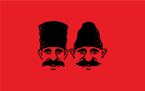 Логотип кафе «Два грузина»