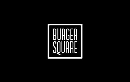 Логотип ресторана быстрого обслуживания Burger Square